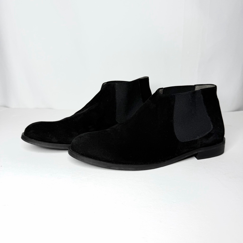Andrea Carrano Black Suede Ankle Boots & Booties Size 10